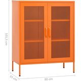 Ormarić za pohranu narančasti 80 x 35 x 101,5 cm čelični | shoptok.hr