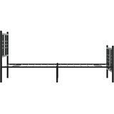  Metalni okvir kreveta uzglavlje i podnožje crni 75x190 cm | shoptok.hr