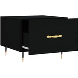  Stolić za kavu crni 50 x 50 x 40 cm od konstruiranog drva | Eponuda.com