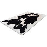 Kayoom PREPROGA Z VISOKIM FLOROM Rabbit Animal Schwarz / Weiß 120/160 cm taftano črna, bela | Shoptok.si