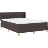  Krevet s opruga kutije Tamno smeđa 140 x 200 cm Tkanina | shoptok.hr