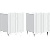  Noćni ormar 2 pcs Bijela 43 x 34,5 x 52 cm Konstruirano drvo | shoptok.hr