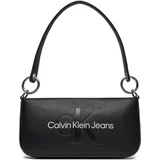 Calvin Klein Jeans Torbe SCULPTED SHOULDER POUCH25 MONO K60K610679 Črna