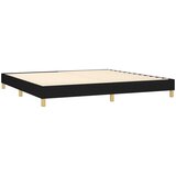 Krevet s oprugama i madracem crni 200x200 cm od tkanine | shoptok.hr