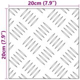  aluminijaste checker plošče 2 kosa Protizdrsne 20x20 cm, (22014853) | Shoptok.si