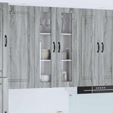  Zidni stakleni ormarić Siva Sonoma 60 x 31 x 100 cm | shoptok.hr