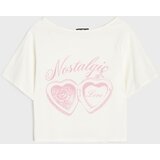 Sinsay Pamučna majica s natpisom Nostalgic | shoptok.hr