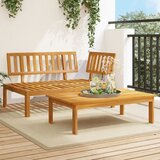 Maison Chic Seti vrtnega pohištva - Vrtna garnitura - Vrtni pohištvo set iz palet 2 kosa trden akacijev les, (21797018) | Shoptok.si