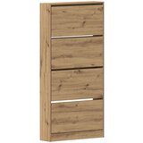 vidaXL Omara za čevlje Umetni hrast Inženirski les 80 x 21 x 163,5 cm | Shoptok.si