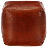 vidaXL tabure rumenorjav 40x40x40 cm pravo kozje usnje | Shoptok.si