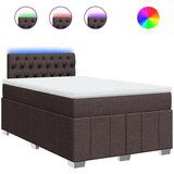 Maison Chic Box spring postelja - Vzmetna postelja z vzmetnico temno rjav 120x200 cm blago SL23982, (21891483) | Shoptok.si