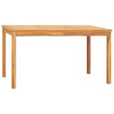  4-dijelni vrtni blagovaonski set od masivne tikovine Smeđa Dužina stola 140 cm | shoptok.hr