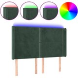  the living store led posteljno vzglavje temno zeleno 147x16x118/128 cm žamet - led vzglavje, (21488001) | Shoptok.si