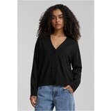 Urban Classics Women's knitted sweater with buttons black Cene