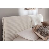 Meise Möbel Bež oblazinjena zakonska postelja s prostorom za shranjevanje z letvenim dnom 180x200 cm Matera – | Shoptok.si