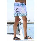 Madmext Swim Shorts - Green - Graphic Cene