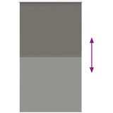 vidaXL Rolo zavjesa Blackout siva 135x210 cm Širina tkanine 131,6 cm | shoptok.hr