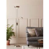 Markslöjd Stoječa svetilka v srebrni barvi s kovinskim senčilom (višina 180 cm) Detroit – | Shoptok.si