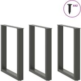 vidaXL noge kavne mizice u-oblika 3 kosa antracit 70x(72-73)cm jeklo | Shoptok.si
