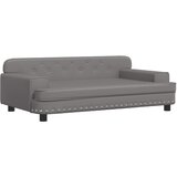 vidaXL Otroški kavč siv 90x53x30 cm umetno usnje, (20988246) | Shoptok.si