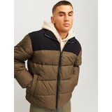Jack & Jones Zimska jakna 'JJMOON' zeleno smeđa / tamno smeđa | shoptok.hr