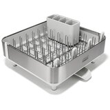 Joseph Joseph Plastičan prilagodljiv ocjeđivač za posuđe u srebrnoj boji 35,5x38 cm Extend Steel Plus – Cijene