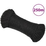  Radno uže crni 8 mm 250 m od polipropilena | shoptok.hr