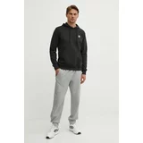 Adidas Bombažen pulover moški, črna barva, s kapuco, IW5789