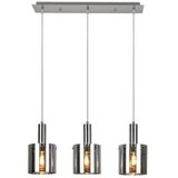 Rabalux donati, staklo visilica lampa, hrom, tonirano staklo, E27 3x | ePonuda.com