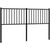 vidaXL Metalno uzglavlje crno 160 cm | shoptok.hr