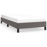 vidaXL Posteljni okvir siv 100x200 cm umetno usnje, (20727054) Cene