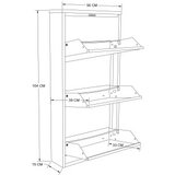 Hanah home Cipelarnik Primo 3, 50x104x15 cm, Crni | Eponuda.ba