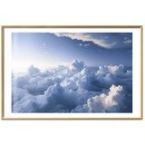  Plakat Aerial Landscapes: Sunbeams Illuminating Puffy Cloud Formations 90x60 Zlatni okvir s margom | shoptok.hr