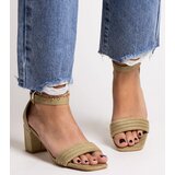 Gemre Green low block heel sandals Johara | ePonuda.com