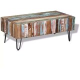  Klubska mizica iz trdnega predelanega lesa 100x50x38 cm | Shoptok.si