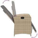  Vrtna jedilna garnitura 5-delna z blazinami bež poli ratan, (21059717) | Shoptok.si