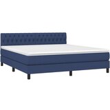  Box spring postelja z vzmetnico modra 180x200 cm blago, (20895669) | Shoptok.si