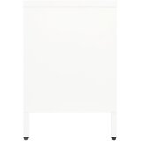 TV ormarić bijeli 105 x 35 x 52 cm od čelika i stakla | shoptok.hr