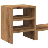 vidaXL Stojalo za monitor z organizatorjem artisian hrast inž. les | Shoptok.si