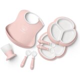 BABYBJORN set za hranjenje baby dinner powder pink (8-dijelni set) Cijene