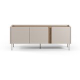 Marckeric Krem/u prirodnoj boji TV komoda u dekoru hrasta 140x53x35 cm Lucile – | shoptok.hr