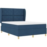  Krevet s opruga kutije s uzglavljem Plava 190 x 140 cm tkanina | shoptok.hr
