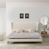 Livetastic oblazinjena postelja 181 cm x 201 cm , les, kovina, tekstil bela | Shoptok.si