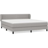  Krevet box spring s madracem svjetlosiva 160x200 cm tkanina | shoptok.hr