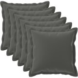  Presvlaka za jastuk 6 kom. HOUTEN Antracit 80 x 80 cm Poliester | shoptok.hr