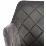 Lesnina-XXXL stol patti, siva, žamet, vrtljiv | Shoptok.si