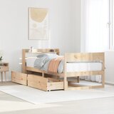 vidaXL Okvir kreveta bez madraca 90 x 190 cm od masivne borovine Cijene