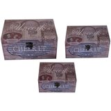 Signes Grimalt Košare, škatle in košarice Vintage Boxes World 3 Enote Kostanjeva Cene