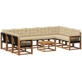  Set vanjskih sofa 10 kom. Prirodna i bež | shoptok.hr