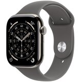Apple Watch Series 11 GPS + Cellular 46mm Natural Titanium Case with Stone Grey Sport Band - S /M | shoptok.hr